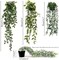 Artificial Indoor Faux Hanging Plants 3 packs (Style a) 3.6"D x 9.8"W x 7.5"H